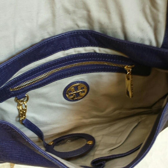 Tory Burch Purple Fringe Crossbody Messenger Purse - Picture 5 of 11